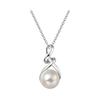 [FANCIME] Natural Freshwater Pearl Necklace, Women's Earrings, 1 Genuine Pearl, 9.5~10mm, 8.5~9mm, Pearl Twisted, Silver, S925, Gift Wrapping