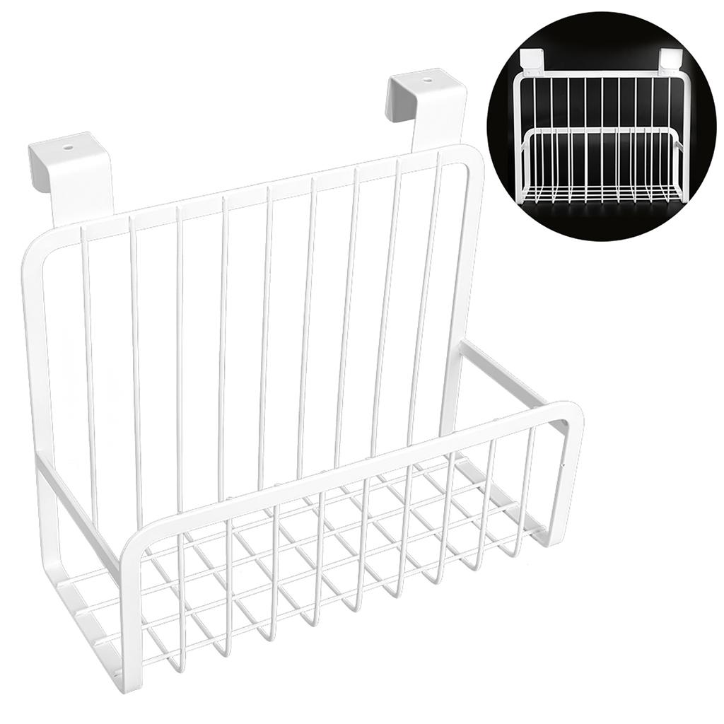 Household Kitchen Cabinet Hanging Basket Bathroom Door Hanging Storage Rack Organizer