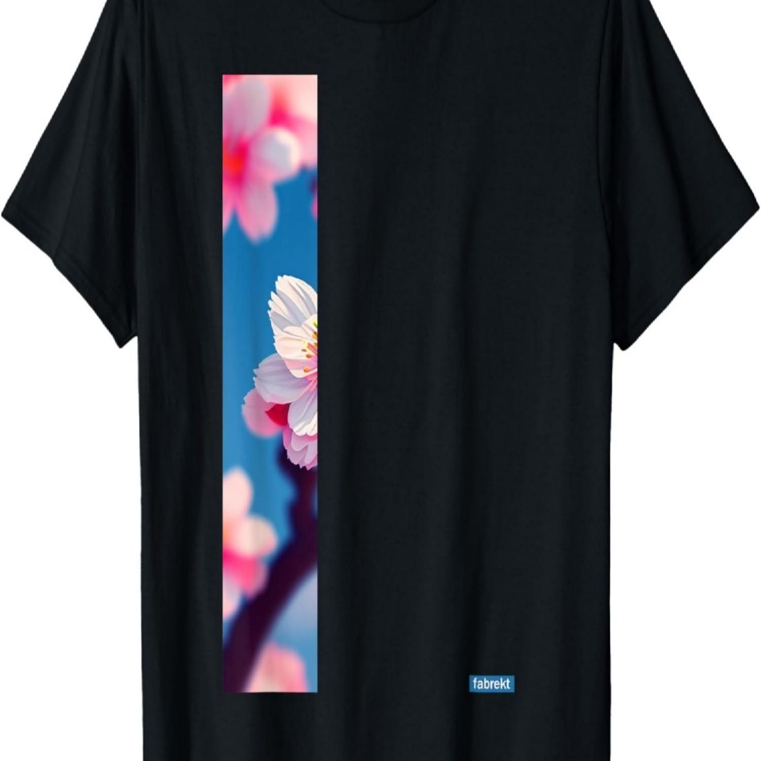 Sakura Cherry Blossom Design T-Shirt S чёрный