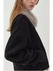 Women's Retro Suede Jacket with Detachable Fur Collar - 2025 Autumn/Winter Collection