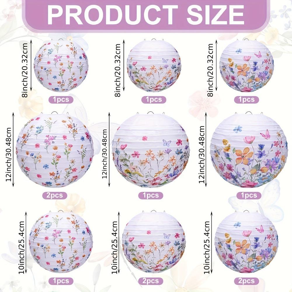 12pcs Portable Butterfly Hanging Lantern Spring Summer Theme Butterfly Theme Lantern Festive Decor