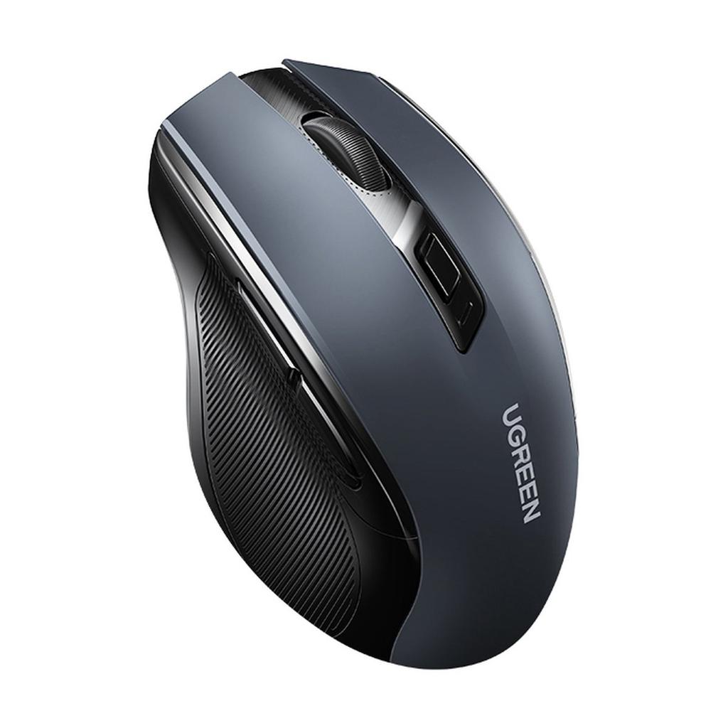 Ugreen MU006 Dual-Mode Wireless Mouse – 2.4GHz USB/Bluetooth 5.0, 4000 DPI Precision, Black