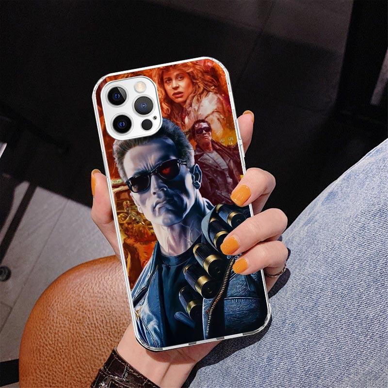 Arnold Schwarzenegger Terminator Pouzdro na telefon Pro iPhone 17 Air 16 Pro Max 16E 15 + 14 Plus 11 12 13 Mini 7 8 SE Dárek Potisk Kryt