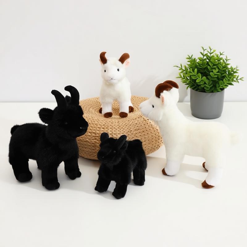 15-32Cm Cute Lamb Sheep Goat Plush Toy Soft Stuffed Simulation Animal Doll Pendant Bag Kids Boys Girls Birthday Gift Home Decor