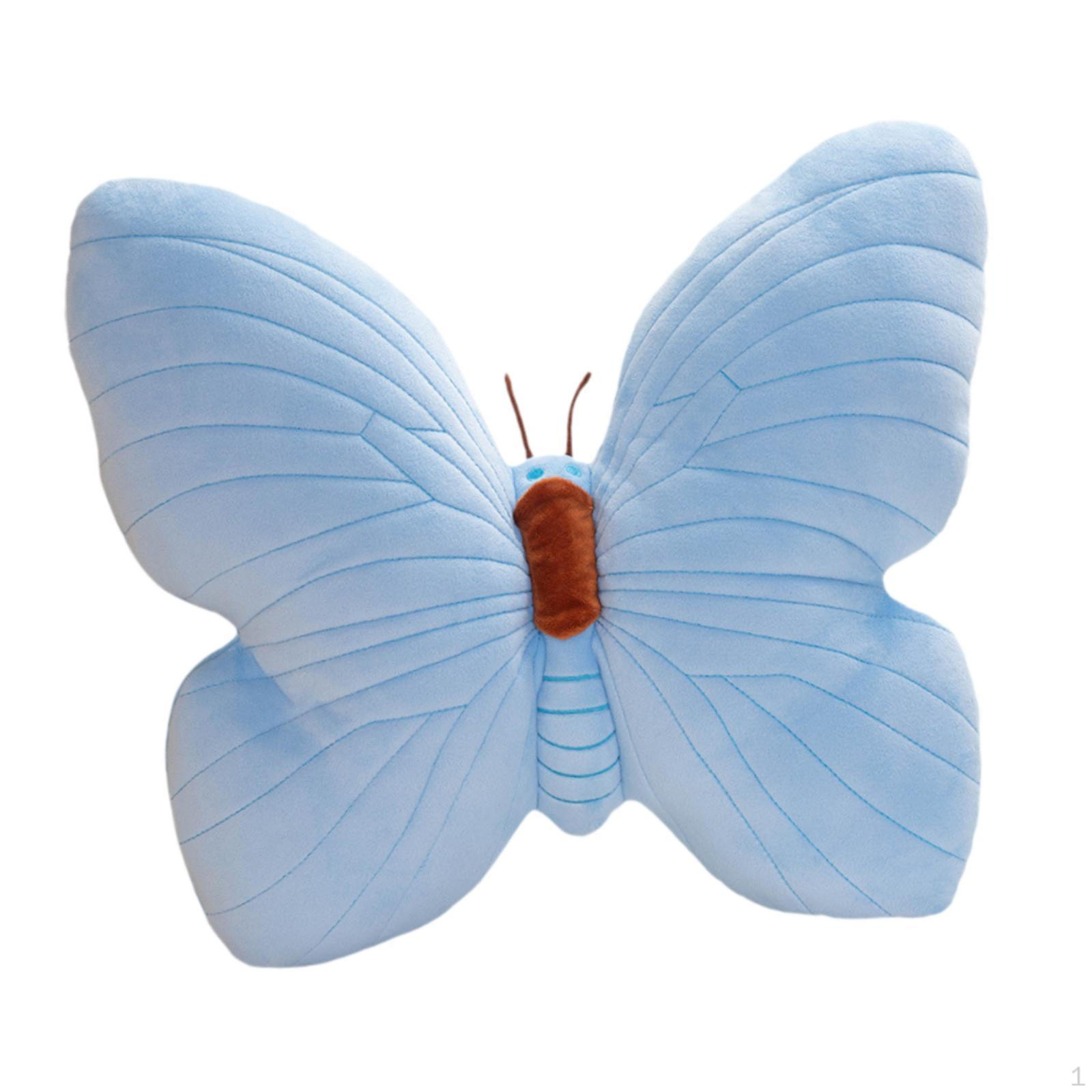

Подушка-бабочка для домашнего декора, мягкая подушка для чтения и отдыха синий