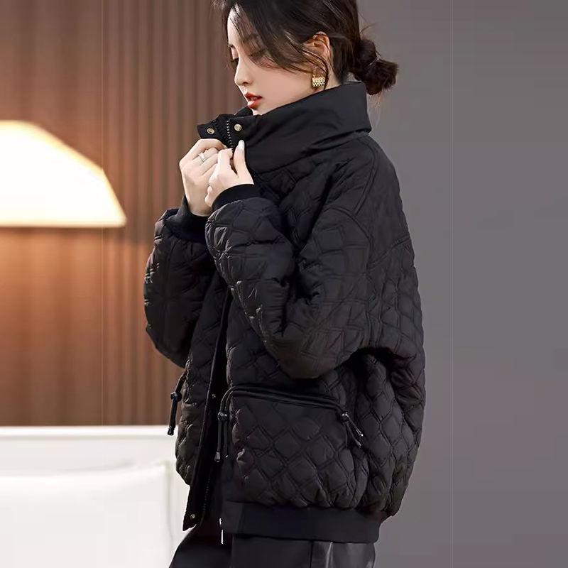 

Cotton Coat Women s New Autumn and Winter Large Size Casual Short Down Coat XL чорний