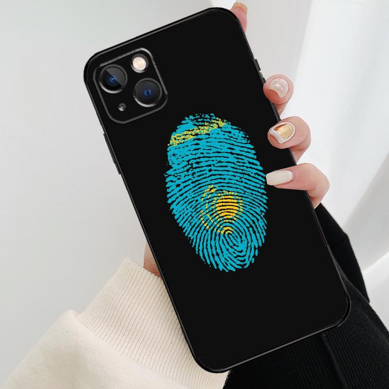 Kazakhstan Flag Phone Case For iPhone 17 Pro Max 14 13 12 11 15 16 Pro Max mini 16 15 Plus 16e 17 Air Cover