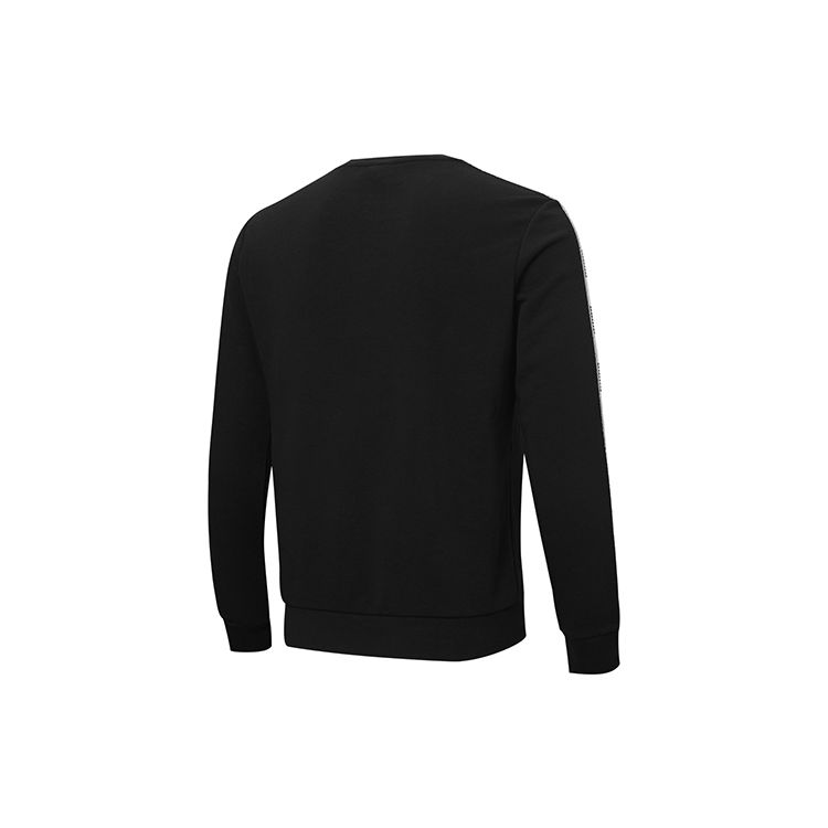 Puma Logo Print Loose Fit Crew Neck Sweatshirt Men Tops Black 587028-01