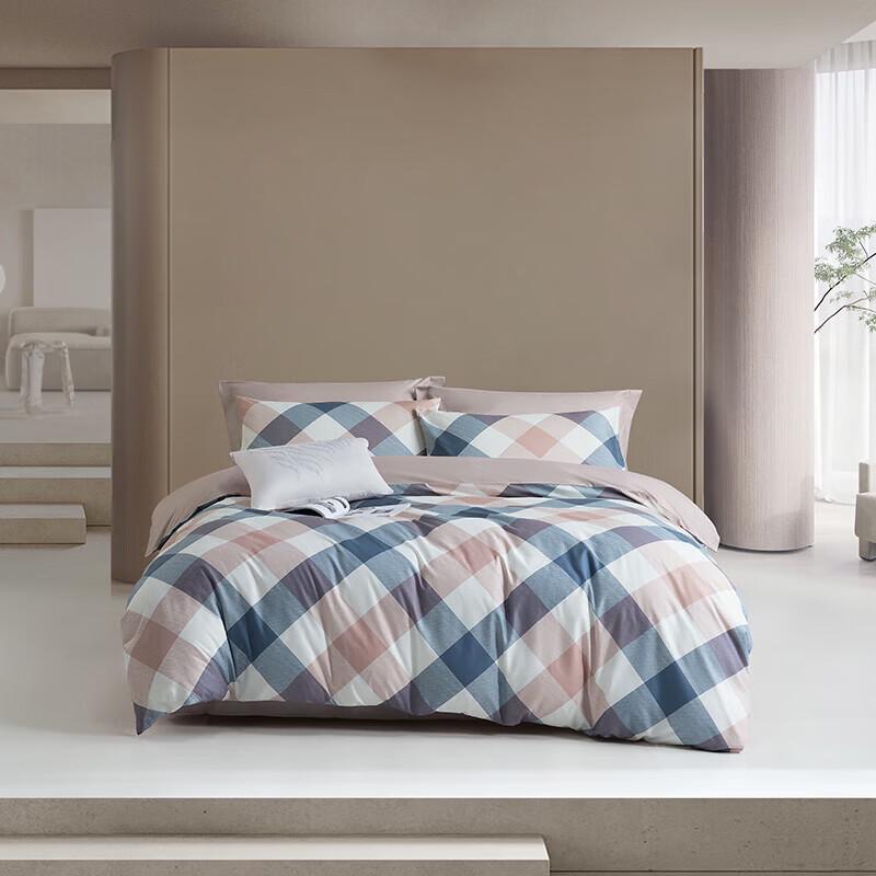 

Mercury Home Textiles DH Orange Overlapping Tide 4-Piece Flat Sheet Bedding Set