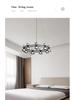 Modern Italian Minimalist Glass Chandelier for Living Room or Bar