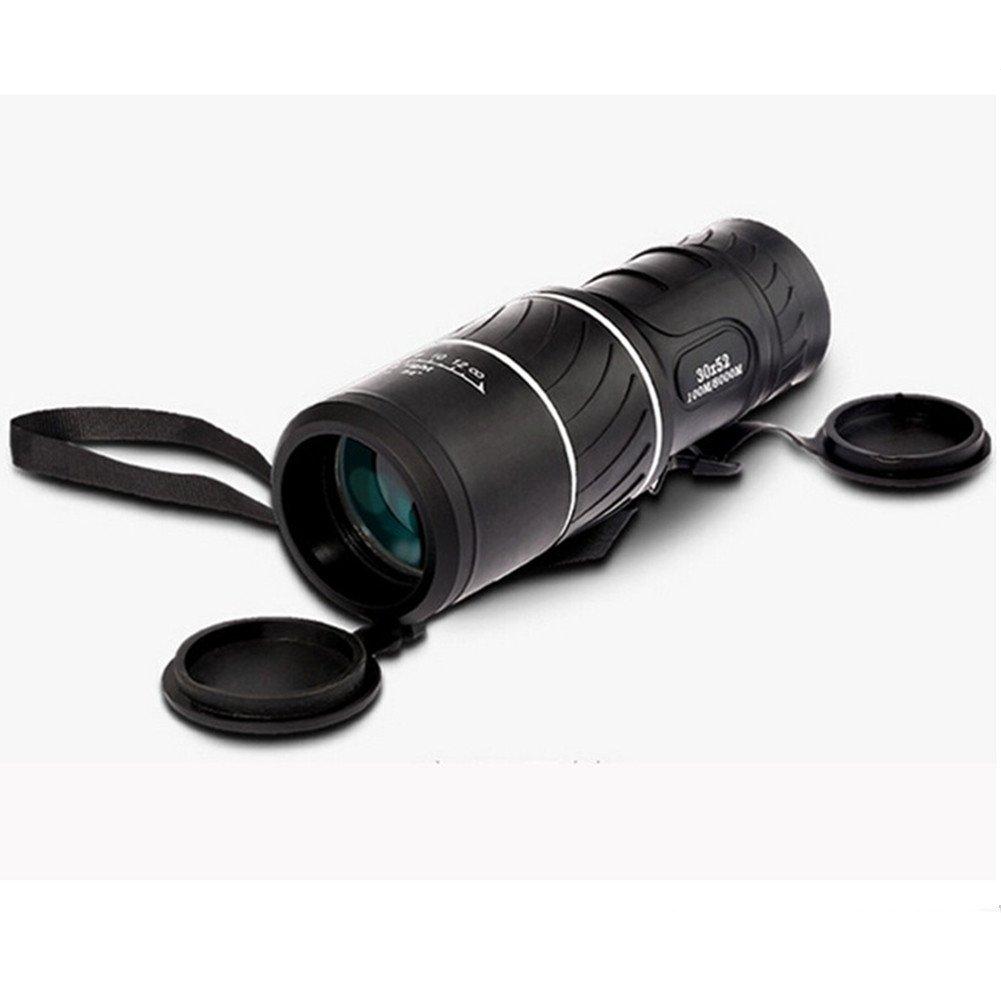 JUFENG 30x52 Monocular 30x Objective Compact and Portable for Outdoor Live and Outdoor High Black Telescope, Magnification, 100M/8000M Focus, Use,