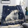 Card style animals Print Flannel Blanket,High quality Comfortable for All Seasons,Home Decor,Warmth and Comfort,Perfect for Christmas Gifts