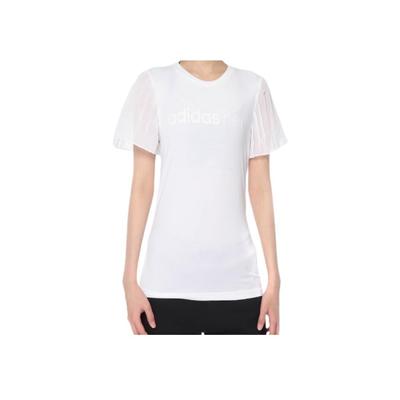 Seria Neo Sports Lifestyle Respirabil Modă Versatil Mânecă Scurtă Regular Tricou Topuri Femei Alb DM4296