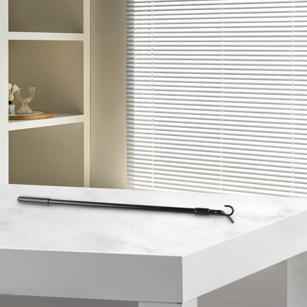1PCS Roof For Window Opener Handle Extension Rod Aluminum Alloy With Hooks Roof Hatch Hooks 30-60cm For Home Hardware