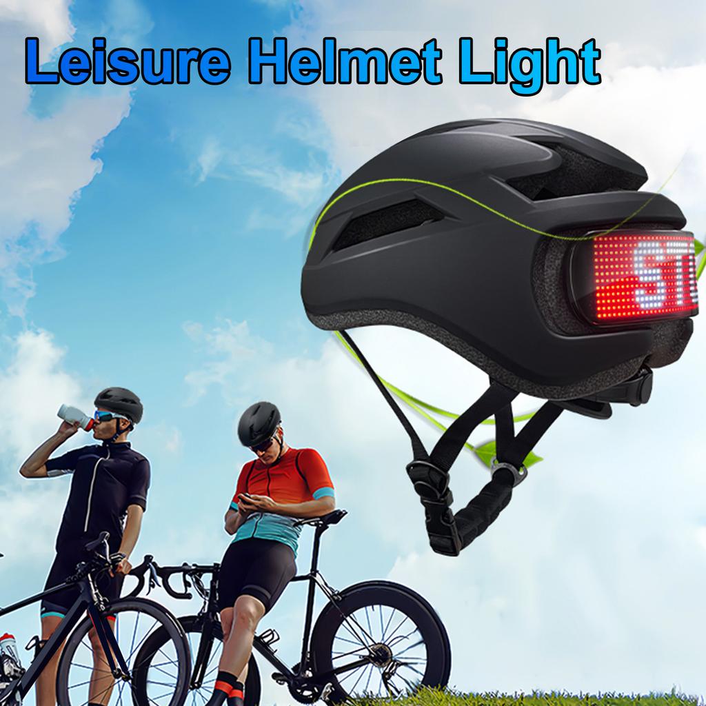 Smart LED Riding Helmet with Signal Light Speedometer Remote Control Support BT App Programming