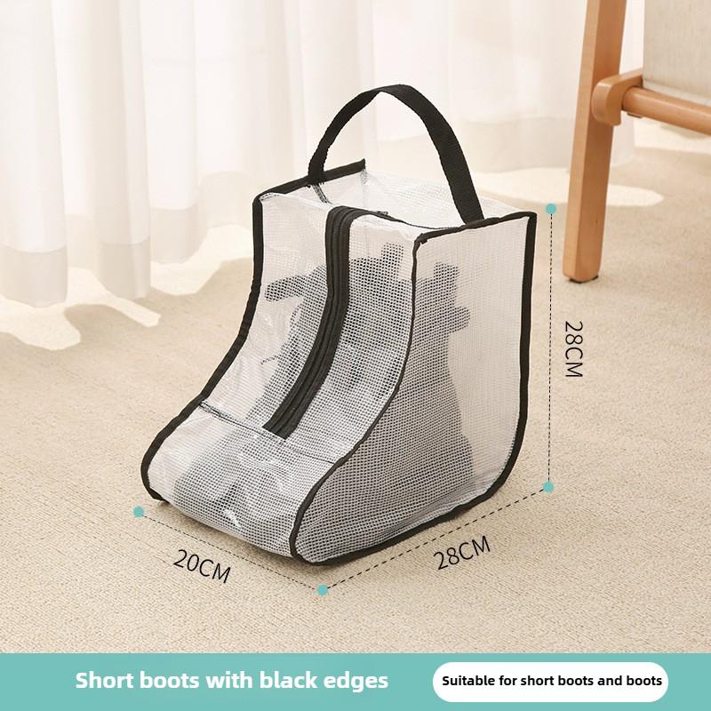 Long/Short Convenient Shoe and Boot Transparent Storage Bag, Dustproof and Waterproof, Essential for Travel, Home, and Camping