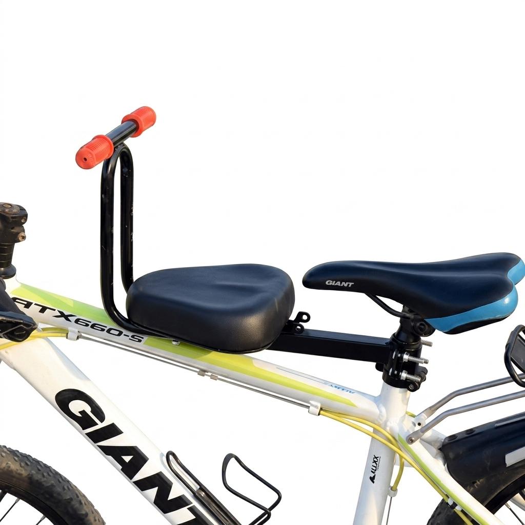 Universal Front Child Safety Seat For Mountain Bikes E Bikes Multi-Functional Installation Comfortable Riding Experience