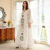 Muslim Women Embroidered Dubai Arabian Loose Dress Eid Robe