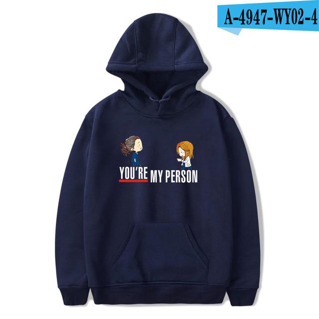 Harajuku Gray's Anatomy Tumblr Greys Anatomy printed Hoodies Sweatshirts Men/Women Comfortable Sweatshirt Adult/Child Pullovers