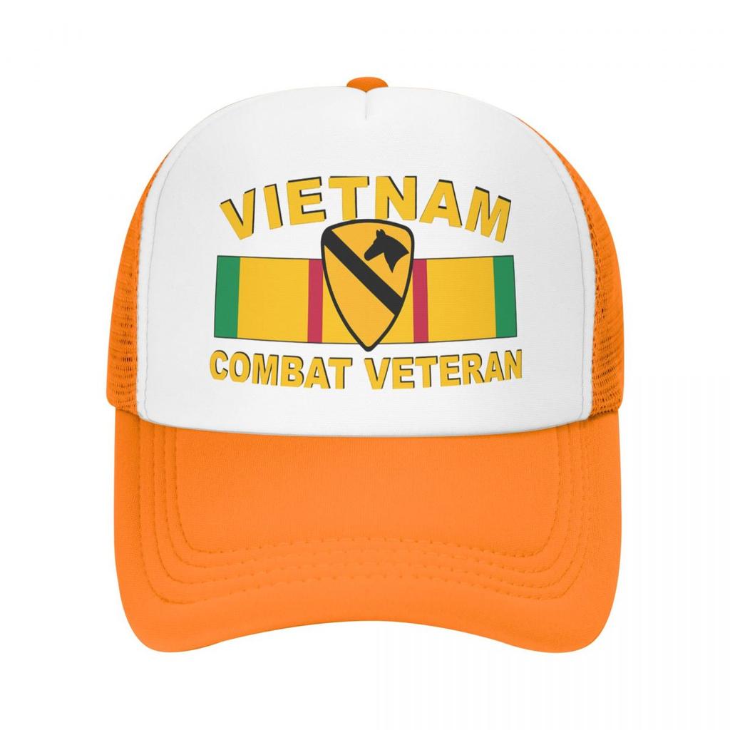 Us Army 1st Cavalry Division Vietnam Combat Veteran Outdoor Sport Cap Baseball Cap Unisex Women Adjustable Cap Fashion Summer Hat