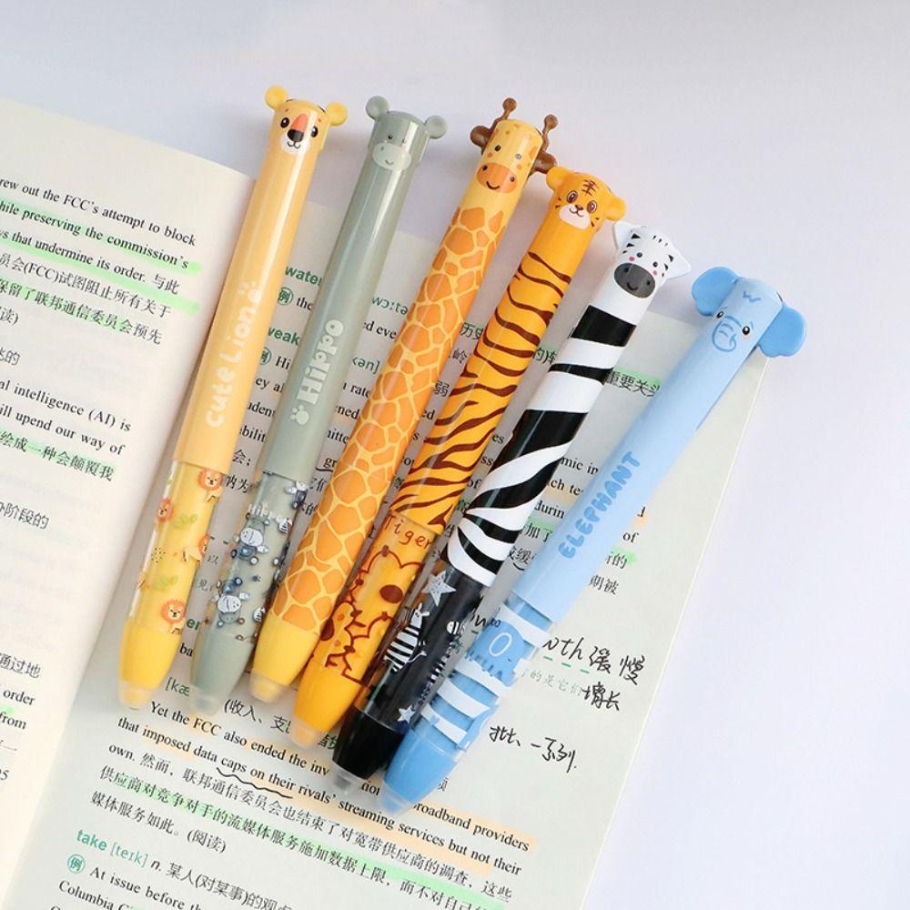 Pix cu bilă șters Design animal Pix neutru Pix cu gel de desene animate Test student