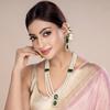 Crystal Faux Pearl Kundan Necklace & Jewellery Set Gift for Women