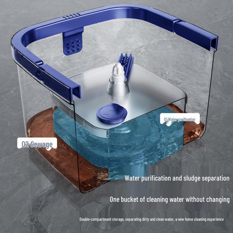 Lazy Mop: Rotating, Net-Free, No-Hand-Wash Mop for Effortless Wet & Dry Cleaning