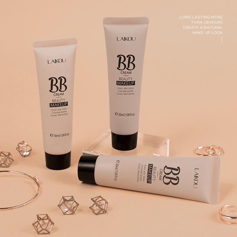 LAIKOU Wasserdichte BB Cream, Vollständig deckender Sonnenschutz, Lang anhaltendes Make-up, Nicht leicht abzublättern 30ml