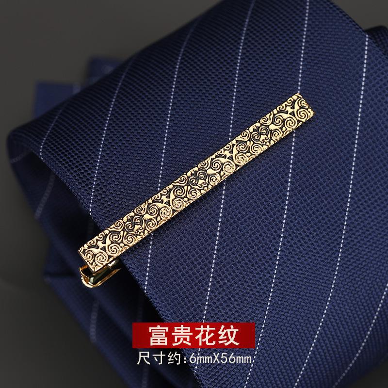 Men'S Tie Clip Men'S Simple Silver Metal Business Wear Fashion High-End Accessories Professional Men'S Pin