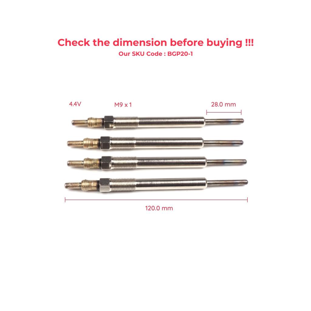 Autodíly ESC EGP20-1 4 ks žhavicích svíček topení GX2119, 1826357, GE112, 100266031 pro Opel, rychlé dodání z Turecka