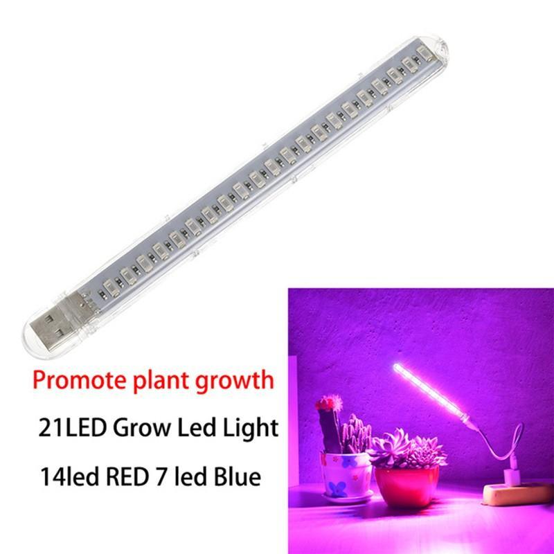 Goodland LED Grow Light USB Fyto lampa Full Spectrum Fitolamp s kontrolní fytolampou pro rostliny Sazenice Květinový domácí stan