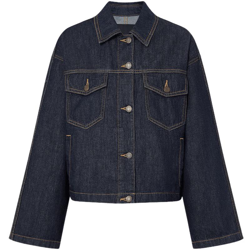 

MO&Co. Винтажная укороченная джинсовая куртка в западном стиле XS 155