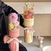 10 Pieces Romantic Hug Bucket Bouquet Transparent Bouquet Packaging Bag  Graduation Party