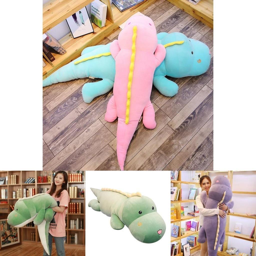 Adorable Dinosaur Stuffed Toy Plush Doll For Girls Comforting Home Decor Pillow
