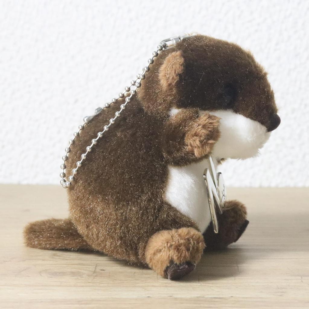 Take Off Otter Plush Strap Initial Charm Prank Series [N] Angel's