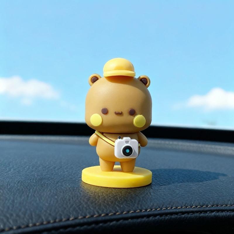 Cute Bubu Dudu Panda Bear Doll Cartoon Yier Bubu Souvenir Kawaii Small Gift Miniatures Animal Toy Home Decoration Birthday Gift