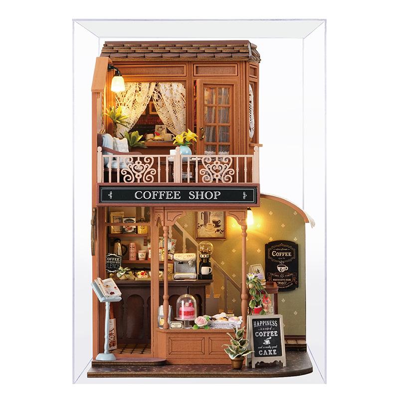 Handmade Mini Villa Model, DIY Cottage, Meet Time Puzzle, Creative Birthday Gift