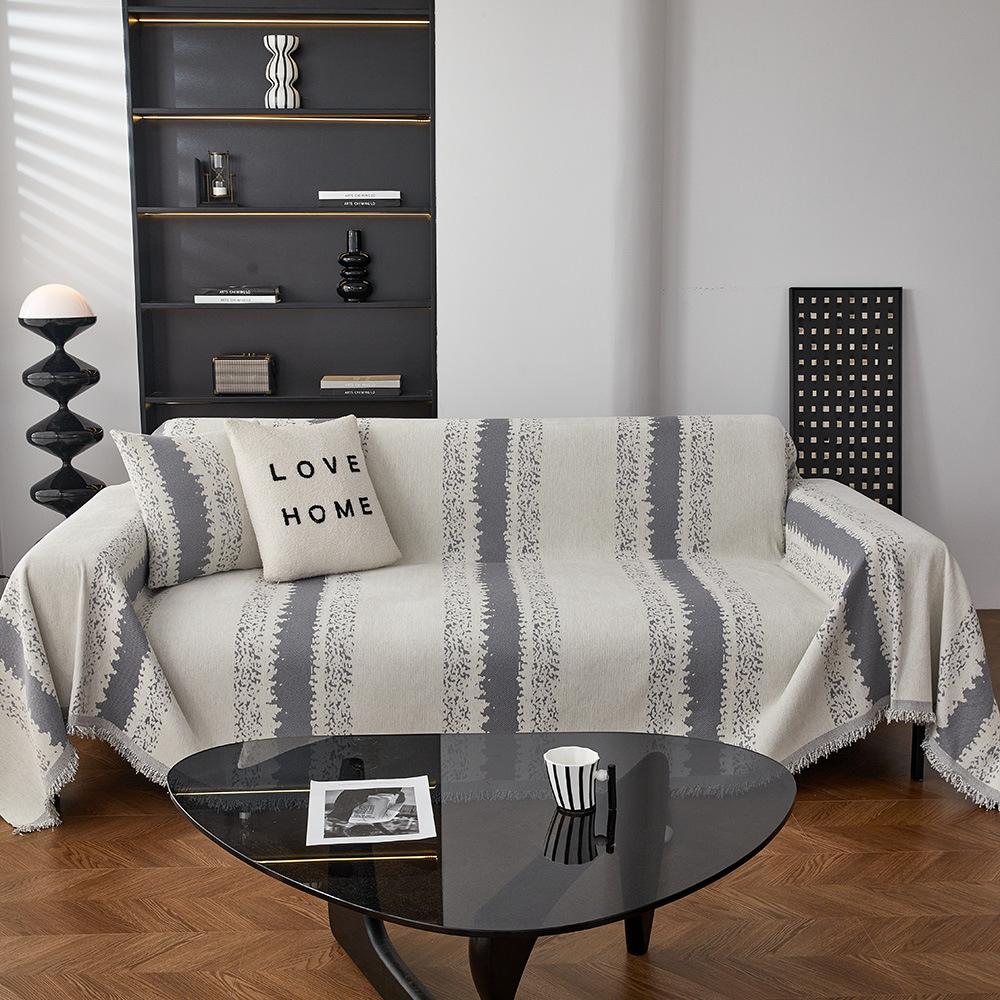 Chenille Sofa Towel, Simple and Modern Four-season Universal Anti-slip One-piece Universal Sofa Cover, Backrest Cover and Back Towel