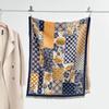 Autumn and winter new double-sided color oil painting series imitation cashmere thickened warm scarf women's air conditioner shawl