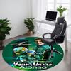 Custom Name Fernando Alonso Printed Round Rug Carpet Chair Rug Area Rug Entryway Doormats,for Office Chair Living Room Bedroom Kitchen Room.