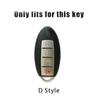 Metal Leather Car Remote Key Case Cover Shell for Nissan Altima Sentra Maxima Rogue Armada Pathfinder Versa Keychian Accessories