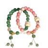 Elegant Beaded Butterfly Bracelet for Women - Chinese Style, High-End Ancient Design