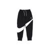Casual Patchwork Embroidered Knit Sweatpants Men Bottoms Black DH1024-010