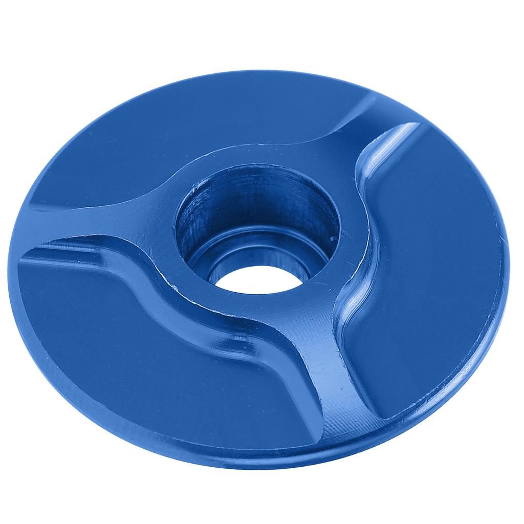 Bike Front Fork Headset Cover Aluminum Threadless Stem Bowl Set Cover for MTB Mountain Road BicycleBlue