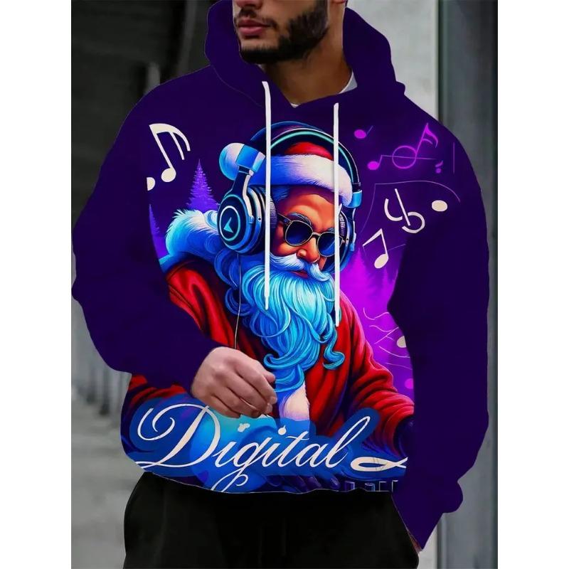 Men's Autumn and Winter 3D Printed Hooded Fashion Versatile Trend Breathable Casual Hoodies & Sweatshirts (men’s)
