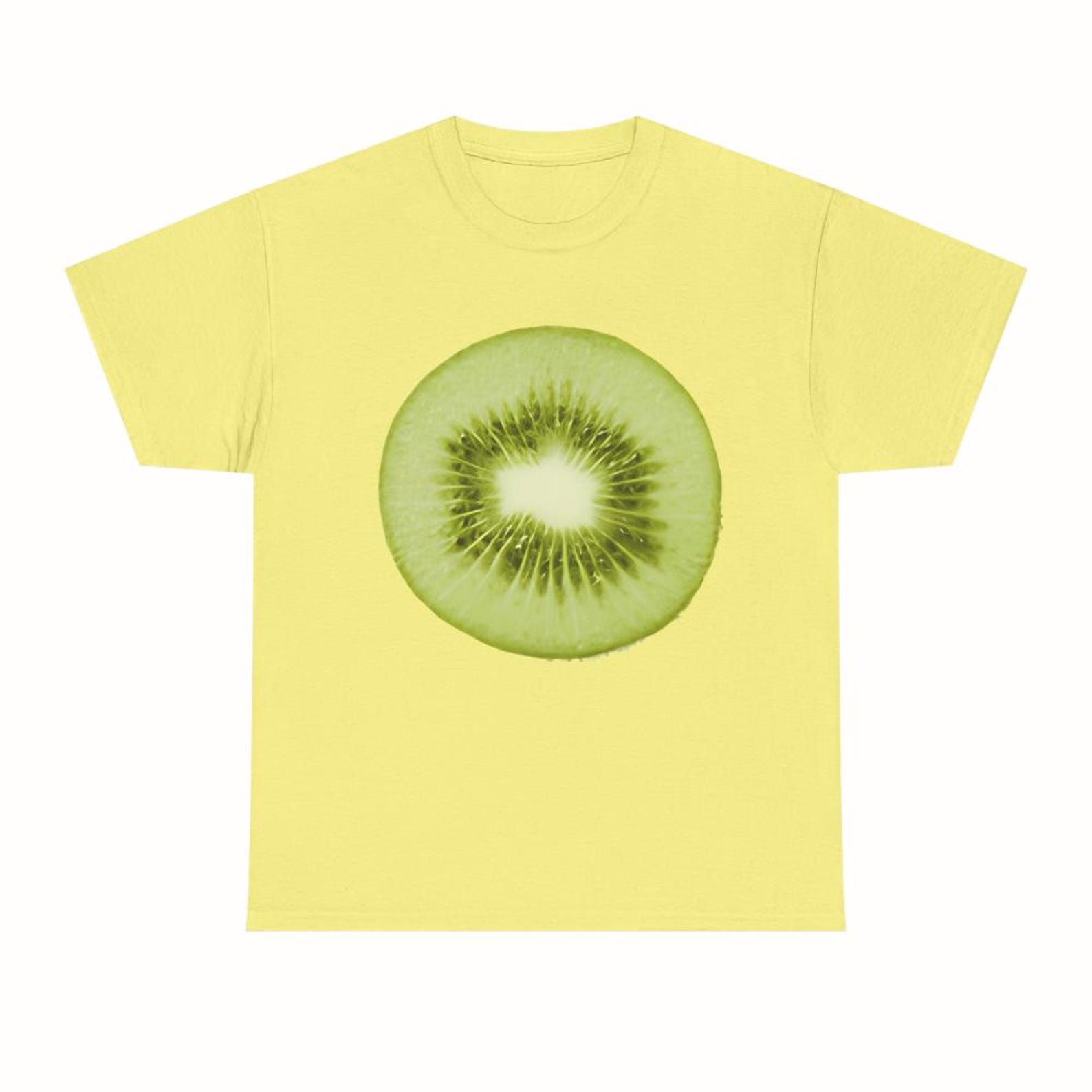 Vintage Kiwi Slice Graphic Tee | Fruit Lover Shirt | Unisex Tropical Fruit T-Shirt for Summer 4XL