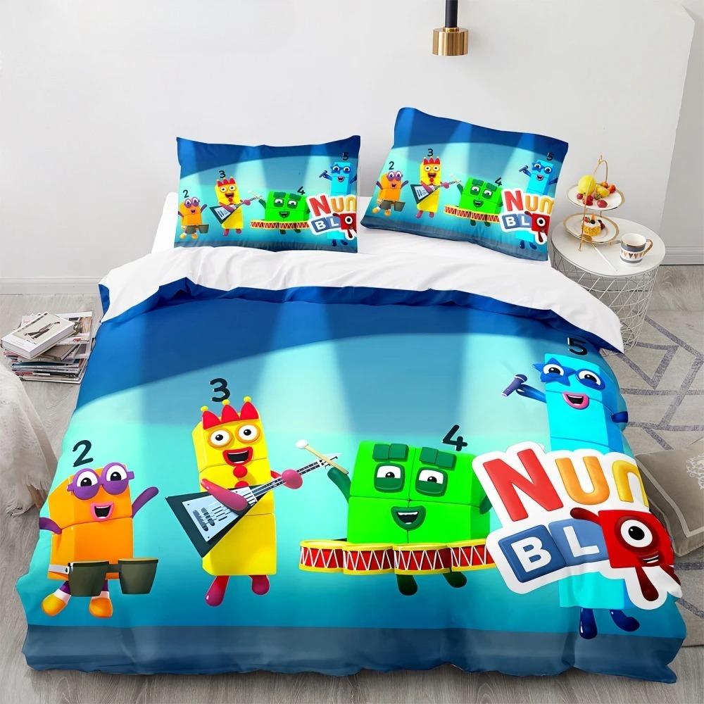 Music Game Sprunki 3D Print Cartoon Bedding Set Soft Comforter Cover Pillowcase Duvet Cover Set Bedclothes for Kids Adults Gift
