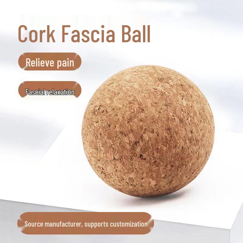 High-Density Cork Yoga Ball for Muscle Relaxation & Fascia Exercise