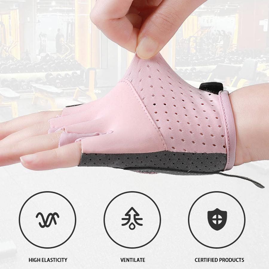 Kids Sports Gloves Breathable Anti-Slip Ice Silk Half Finger Cycling Gloves Children Outdoor Sport Skateboarding Bike Gloves
