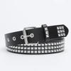 2026 Fashion Rivet Belt for Men Women Studded Belt Punk Rock With Pin Buckle Drop Shipping Black Waistband Jeans Accessories